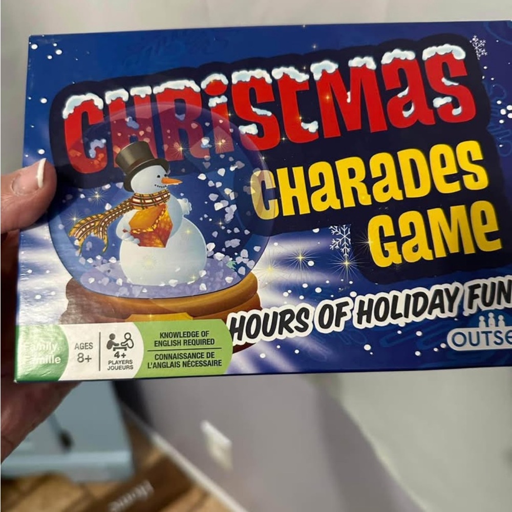 Christmas Charades Game - Blue